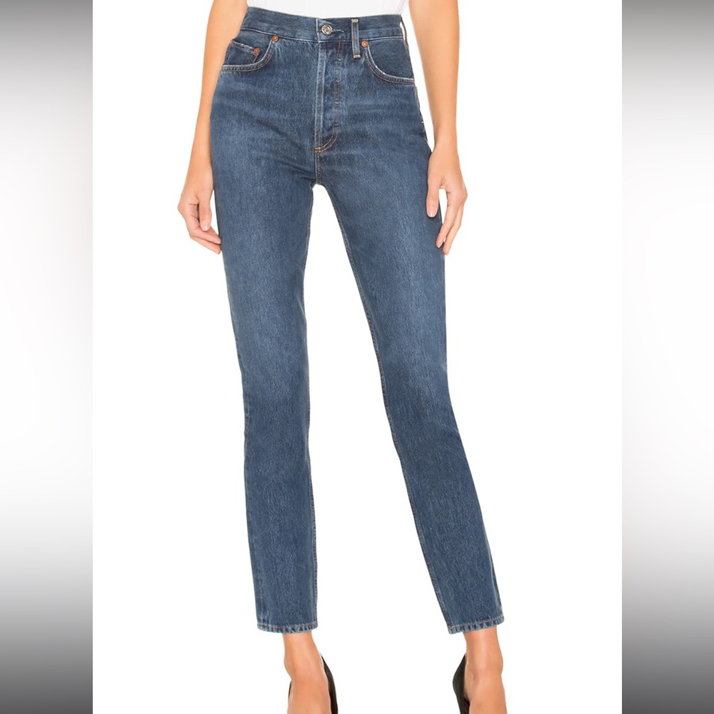 AGOLDE Remy High Rise Straight in Wink